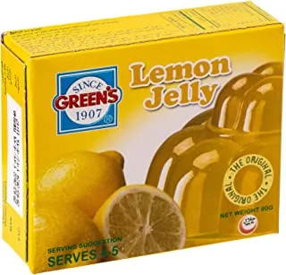 Greens Lemon Gelatin, 12 x 80 g