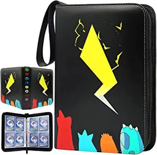 Carrying Case Pokemon Cards holder, Binder for Pokemon Cards, Card Collector Album Holder Fits 400 Cards with 50 Removable Sheets (Option 1)