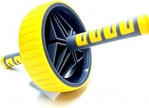 Liveup Ls3371 Exercise Wheel, Yellow/Grey