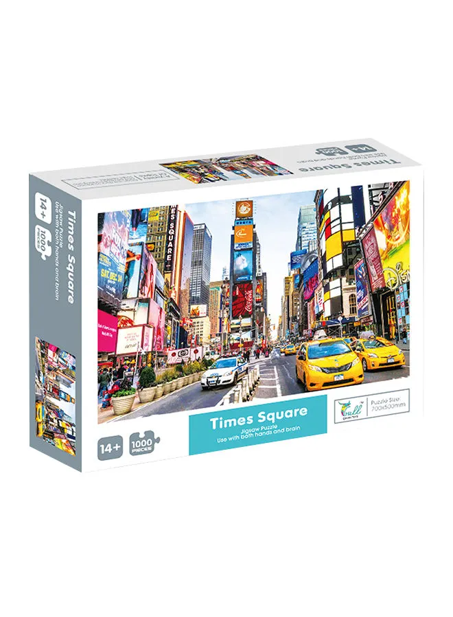 QIHAN 1000-Piece Times Square Jigsaw Fun Puzzle Stress Relief Early Education Development Toy Set