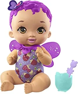 ​My Garden Baby Berry Hungry Baby Butterfly Doll (30-cm), Raspberry-Scented with Color-Change Spoon & Cup, Great Gift for Kids Ages 2Y+ GYP00