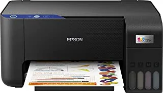 Epson EcoTank L3211 Home ink tank printer A4, colour, 3 in 1 printer with SmartPanel App connectivity, Black, Compact
