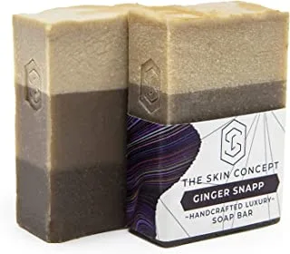 The Skin Concept Hand Crafted Artisanal Soap Bar with Best Seller Sweet Biscotti Fragrance - Ginger Snapp