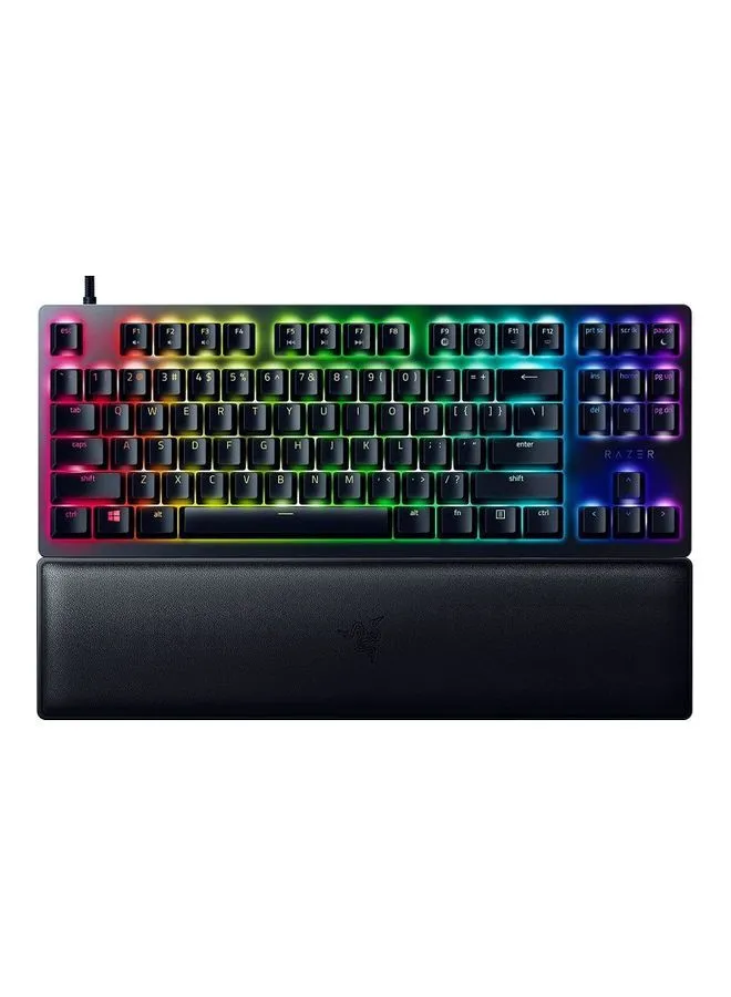 RAZER Huntsman V2 Tenkeyless Optical Gaming Keyboard - Clicky Optical Switches, Doubleshot PBT Keycaps, Sound Dampening Foam - Clicky Optical Switch (Purple) - US -
