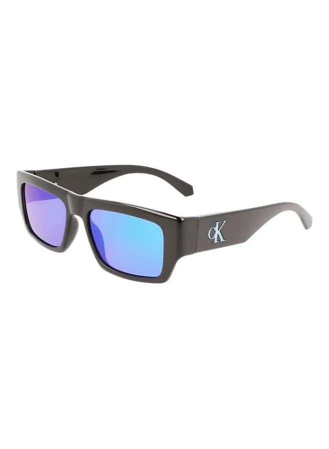 Calvin Klein Jeans Full Rim Injected Rectangle Sunglasses CKJ22635S 5417 (001) Black