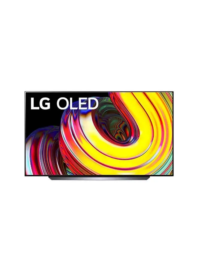 تلفزيون LG 4K OLED TV 65 بوصة من السلسلة CS ، معالج a9 Gen5 4K ، G-Sync و FreeSync للألعاب. وقت استجابة 1 مللي ثانية. OLED65CS6LA أسود
