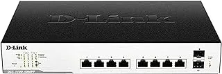 D-Link Business DGS-1100-10MP Smart Managed 10-Port Gigabit PoE Switch (Black)