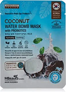 MBeauty Coconut Water Bomb Mask With Probiotics Hydrating Soothing 22ml - ام بيوتي ماسك ماء جوز الهند والبروبيوتيك