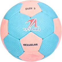 Leader Sport Cellular Rubber Handball, Size 3, Green/Orange