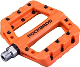 Rockbros 2017-12COR Nylon Anti-Slip Bicycle Pedals, Orange