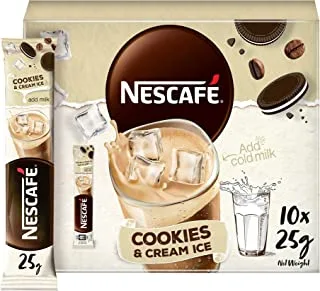 Nescafe Cookies and Cream Ice Coffee Mix, 25g (10 Sticks)