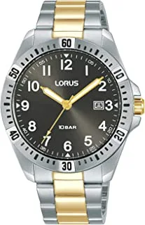 Lorus Dark grey sunray dial Analog Quartz Stainless steel watch for Men RH921NX9