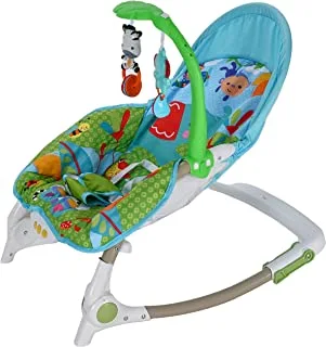 Amla Care 88921 Baby Rocker with Music and Vibration, Turquoise/White