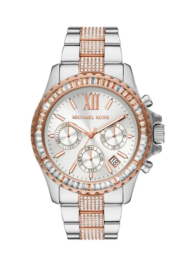 Michael Kors Women's Analog Round Wrist Watch With Stainless Steel Strap MK6975