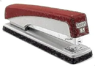 Novus B5 Classic Desk Stapler, Red