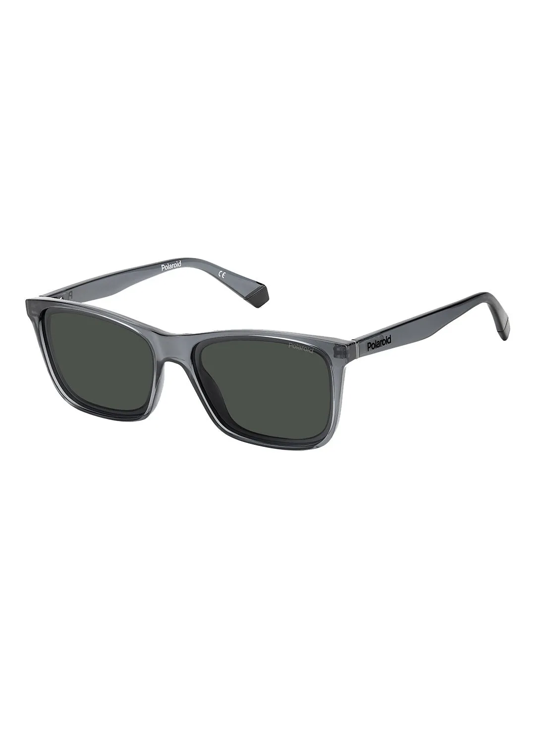 Polaroid Polarized Rectangular Eyewear Sunglasses PLD 6144/S      GREY 57