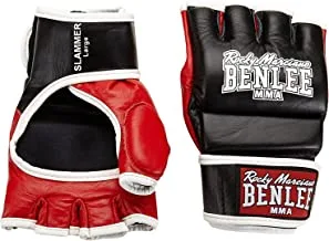 Benlee 190039/1000 Leather MMA Sparring Gloves, X-Large, Black