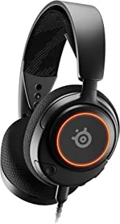 SteelSeries Arctis Nova 3 Multi-System Gaming Headset — Hi-Fi Drivers — 360° Spatial Audio — RGB Lights — AirWeave Memory Foam Earcups — Super Lightweight — ClearCast Gen 2 Mic — PC, PS5, PS4, Switch