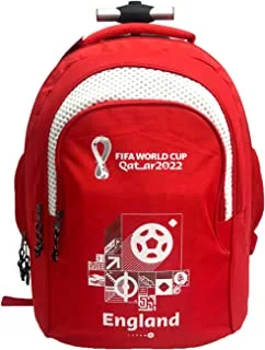 حقيبة ترولي مدرسية قطرية للعبة FIFA 2022 / حقيبة ظهر 18 بوصة - إنجلترا