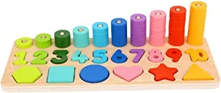 Tooky Toy Wooden Counting Stacker, 72 pcs