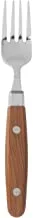 Hema Stainless Steel Cake Fork with Plastic Wood Handle, 16 cm Length, Brown