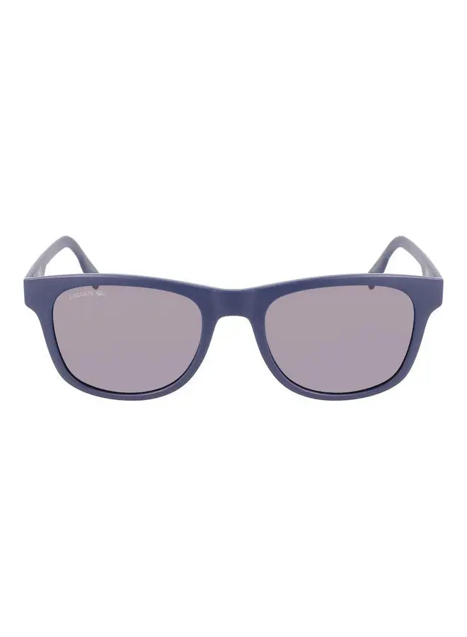 LACOSTE Full Rim Injected Modified Rectangle Sunglasses L969S 5420 (401) Matte Blue