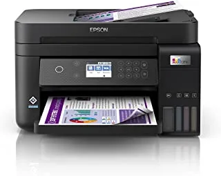 EPSON EcoTank L6270 Office ink tank printer A4 colour 3-in-1 printer with ADF, Wi-Fi and Smart Panel Connectivity and LCD screen