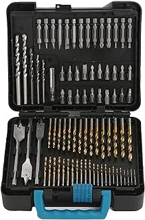 VTOOLS 204 Piece Drill Bit Set With HSS Bits and Storage Case For Metal, Wood, and Concrete Drilling, VT2127