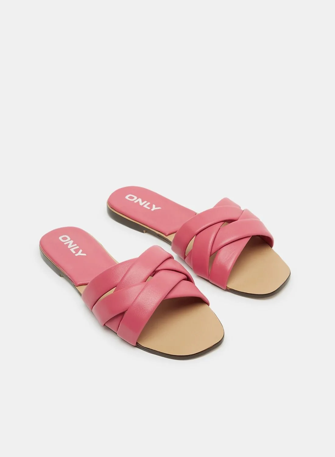 ONLY Cross Strap Flat Sandals