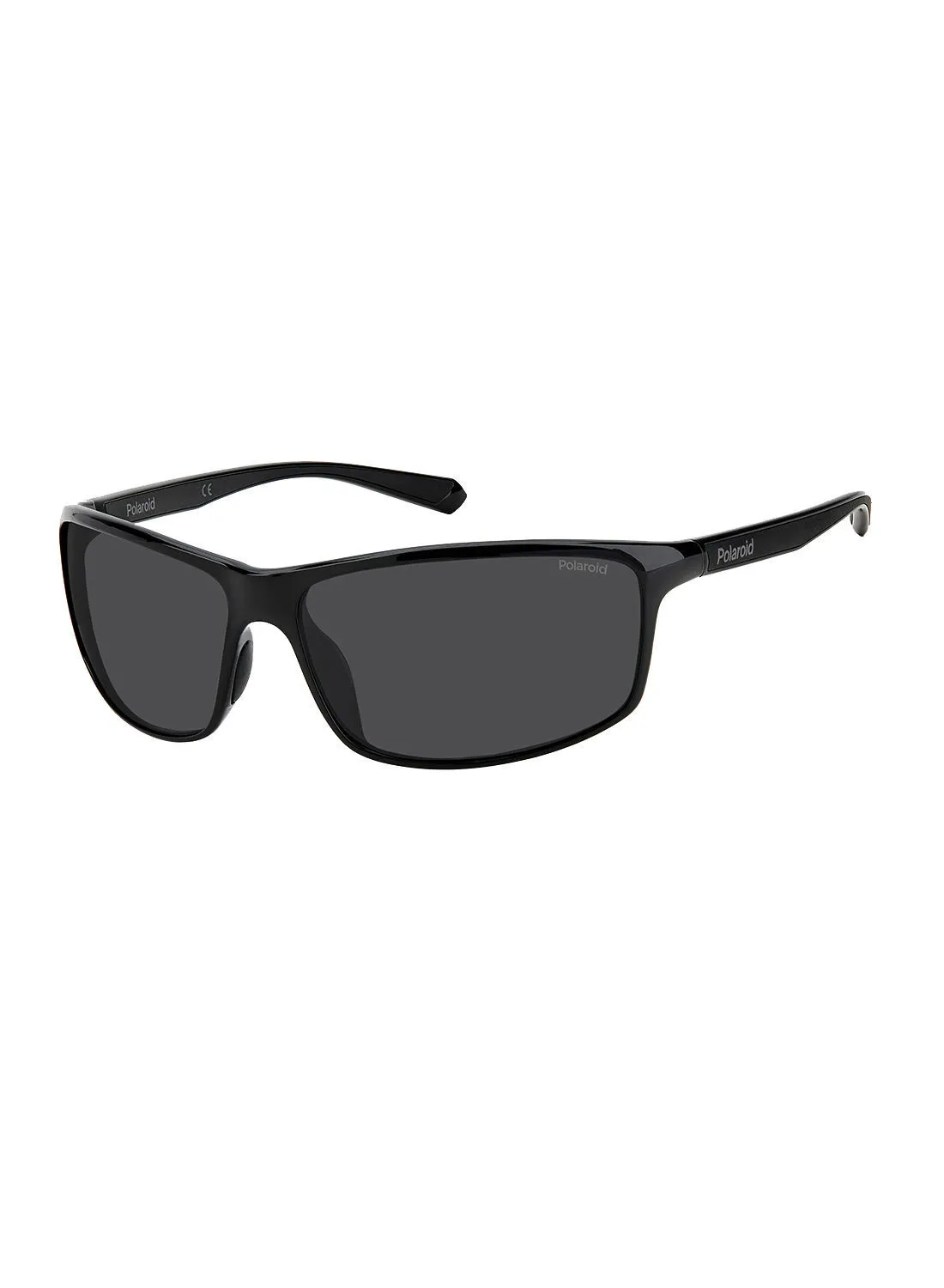 Polaroid Polarized Rectangular Eyewear Sunglasses PLD 7036/S      BLACK 63
