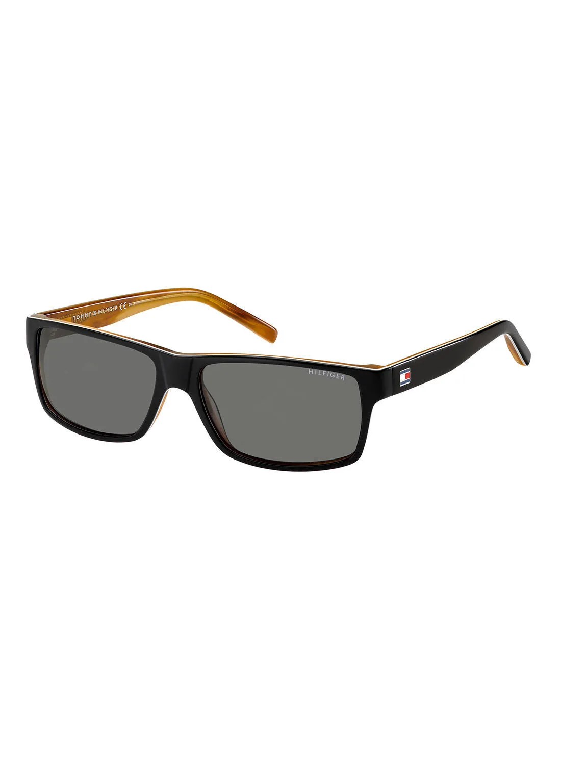 TOMMY HILFIGER UV Protection Rectangular Eyewear Sunglasses TH 1042/N/S     BKWHTHORN 57