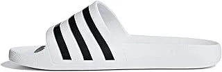 adidas Unisex-adult Adilette Aqua Slide Beach & Pool UNA Slipper, Color: Core White Black, Size: 48 2 3 EU