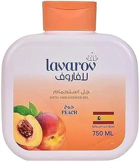 Lavarov Bath & Shower gel - Peach 750ml