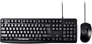 Motospeed S102 Membrane Arabic Keyboard and Mouse Set, Black