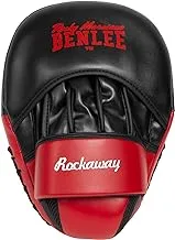 Benlee 199356/1503 Artificial Leather Hook and Rockaway Jab Pads, Black/Red