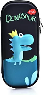 Eazy Kids 3D Dinosaur Pencil Case Dino, Blue, EZ_PBX_01