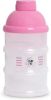 Disney Minnie Mouse Baby Milk Powder Formula Dispenser, Stackable Formula Dispenser Container Bottle for Travel, Large Capacity Formula Holder, Non Spill, BPA Free Official Disney Product, Multicolor