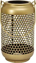 Home Town Lantern Metal Gold Candle Holder,21X12Cm