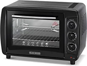 Black+Decker 35 Liter Double Glass Multifunction Toaster Oven with Rotisserie| Model No TRO35RDG-B5 with 2 Years Warranty