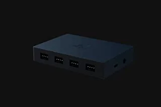 وحدة التحكم في مروحة Razer PWM PC - وحدة التحكم في مروحة الكمبيوتر الشخصي (قم بتوصيل ما يصل إلى 8 مراوح ، وملفات تخصيص منحنى المروحة ، ومراقبة مريحة للمروحة ، وملف جانبي رفيع) أسود