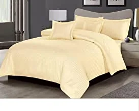 Hours Striped Hotel Comforter Set 4 Pieces Hotel Was-04B Single Size