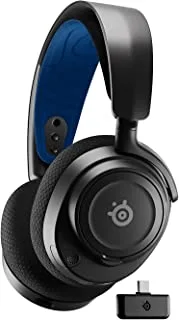 SteelSeries Arctis Nova 7P - Wireless Multi-System Gaming & Mobile Headset - Nova Acoustic System - 2.4GHz & Simultaneous Bluetooth - 38Hr Battery - ClearCast Gen2 Mic - PlayStation, PC, Switch