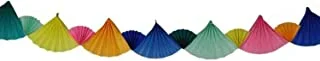 Hema Paper Fan Garland for Party and Decoration, 6 Meter Length, Multicolor