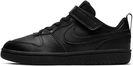 Nike Court Borough Low 2 (Psv) Shoes, Boy's, Size 31 EU, Black/Black-Black