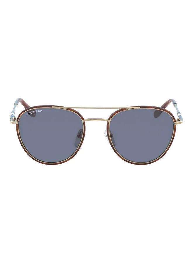 LACOSTE Men's Full Rim Metal Oval Sunglasses L102SND 5119 (714) Gold