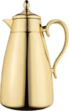 Al Saif Shahd Coffee And Tea Vaccum Flask Size: 1 Liter, Colour: Gold