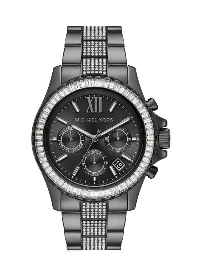 ساعة يد مايكل كورس أنالوج مستطيلة الشكل بسوار من الستانلس ستيل MK6974 للنساء