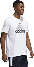 adidas Mens Sketch Badge Of Sport Graphic T-Shirt