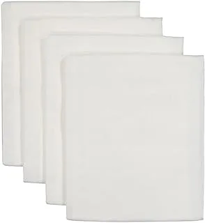 Hema hydrophilic baby cloth 4-piece set, 60 cm length x 60 cm width, white