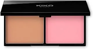 KIKO Milano Smart Blush And Bronzer Palette - 01 Cinnamon And Tea Rose, 2x6g